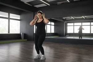 La Fiesta Dance Factory Fun Dance Classes in Sydney NSW Full Shot Woman Dancing Studio