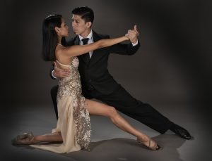 La Fiesta Dance Factory Fun Dance Classes in Sydney NSW Latin Female And An Asian Male Dancing Tango