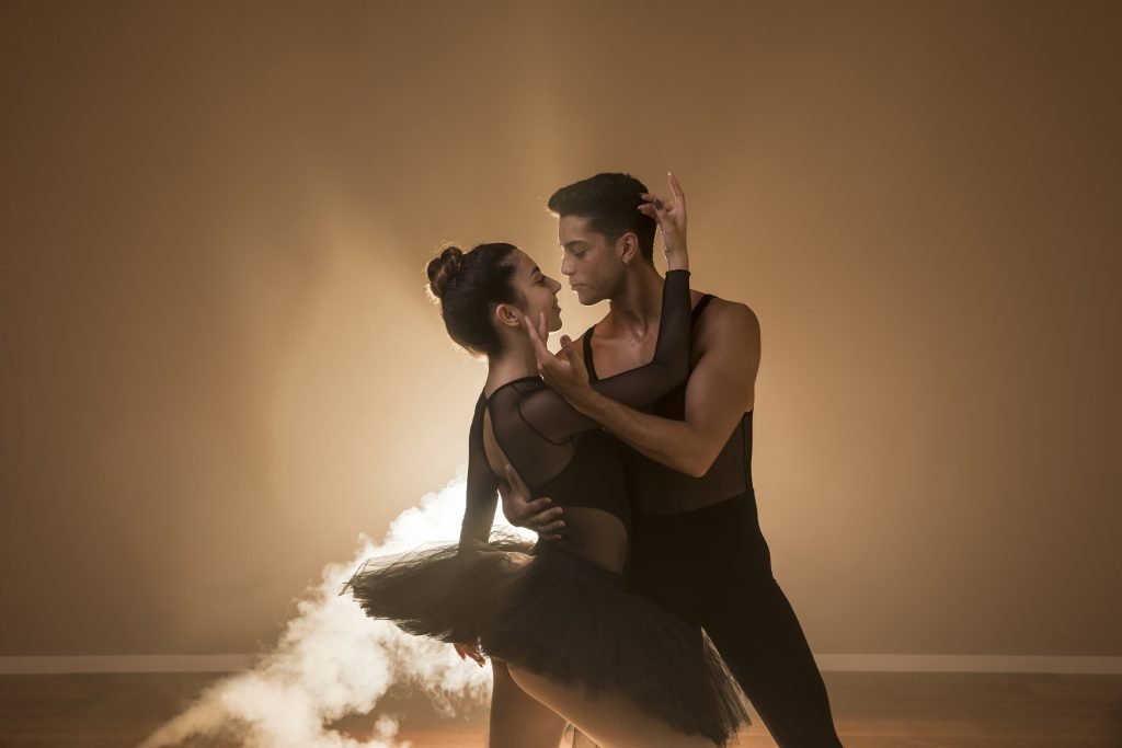 La Fiesta Dance Factory Fun Dance Classes in Sydney NSW Medium Shot Couple Looking Each Other