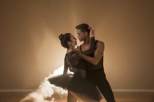 La Fiesta Dance Factory Fun Dance Classes in Sydney NSW Medium Shot Couple Looking Each Other