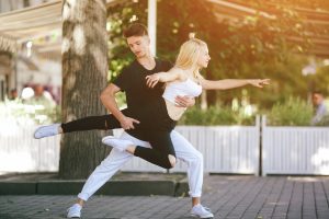 La Fiesta Dance Factory Fun Dance Classes in Sydney NSW Man And Woman Dancing In A Park